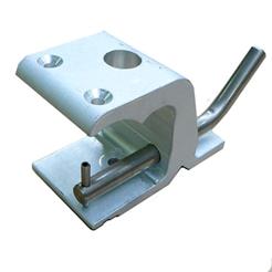 Dia 60mm tube bracket with pin, stainles steel